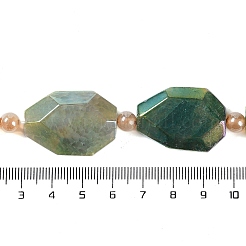 Electroplated Natural Agate Beads Strands&nbsp;G-L604-B01-01D
