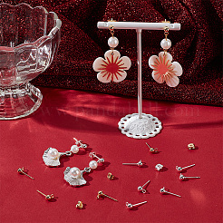 100Pcs 2 Colors 304 Stainless Steel Stud Earring Findings&nbsp;STAS-BBC0006-06
