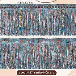 4M Polyester Fringe Tassel Trim&nbsp;DIY-OC0013-37B