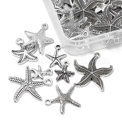 80Pcs 8 Style Tibetan Style Alloy Pendants&nbsp;TIBEP-YW0001-46