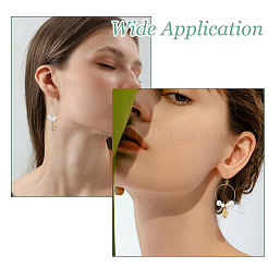 Brass Hoop Earring Findings&nbsp;KK-HS0002-07