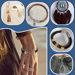 20Pcs 10 Style Alloy Cord End&nbsp;FIND-GA00003