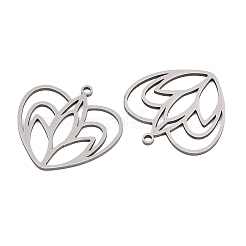 Hollow 201 Stainless Steel Pendants&nbsp;STAS-B135-03P