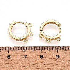 Brass Hoop Earring Finding&nbsp;KK-N261-61G