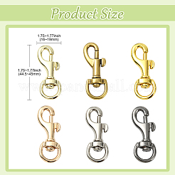 12Pcs 6 Styles Alloy Swivel Clasps&nbsp;FIND-CJ0004-19