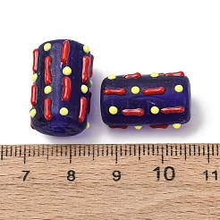 Handmade Lampwork Enamel Beads&nbsp;LAMP-B051-03E