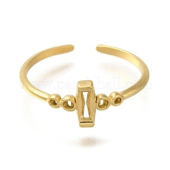 Ion Plating(IP) 304 Stainless Steel Open Cuff Ring Components&nbsp;RJEW-U017-22G