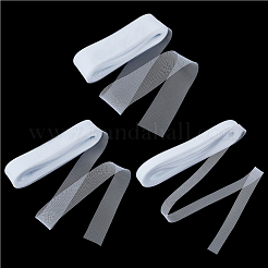 3 Rolls 3 Styles Elastic Polyester Deco Mesh Ribbons&nbsp;DIY-NB0013-55B