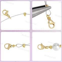 80Pcs Brass Crimp Beads&nbsp;KK-BBC0025-89G