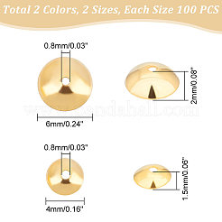 400Pcs 4 Style 304 Stainless Steel Bead Caps&nbsp;STAS-UN0042-70