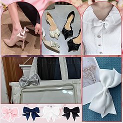 8Pcs 4 Colors Detachable Satin Ribbon Bowknot Shoe Decoration&nbsp;DIY-PH0023-71