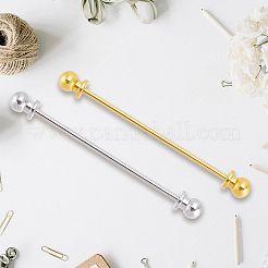 2Pcs 2 Colors Brass Tie Clip&nbsp;AJEW-CY0002-65