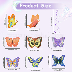 Butterfly Theme PVC Spiral Ornament&nbsp;DIY-WH20007-29