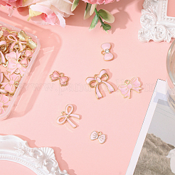 60Pcs 6 Styles Alloy Enamel Pendants&nbsp;ENAM-CA0001-83