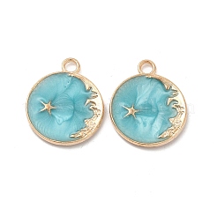 Alloy Enamel Pendants&nbsp;ENAM-N054-008F-G