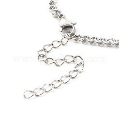 Non-Tarnish 304 Stainless Steel Curb Chain Bracelets&nbsp;BJEW-JB06611