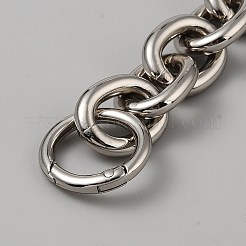 Alloy Cable Chain Bag Extension Chains&nbsp;LS-FIND-WH0817-167P