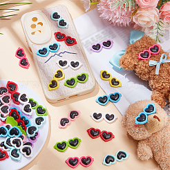 54Pcs 9 Colors Opaque Resin Cabochons&nbsp;RESI-SC0006-74