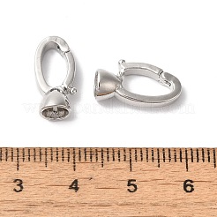 Brass Fold Over Clasps&nbsp;KK-H483-10P