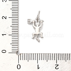 925 Sterling Silver Long-tailed Devil Charms&nbsp;LS-STER-R010-02P