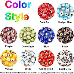 Handmade Evil Eye Lampwork Beads&nbsp;LAMP-PH0002-01