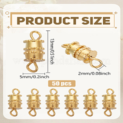 50Pcs Brass Screw Clasps&nbsp;KK-LP0001-95