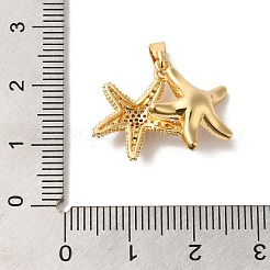 Brass Micro Pave Cubic Zirconia Pendants&nbsp;KK-C072-34G