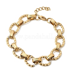 304 Stainless Steel Link Chain Bracelets for Women Men&nbsp;BJEW-L720-02G