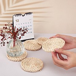 Handmade Corn Straw Woven Placemats&nbsp;AJEW-WH0016-79