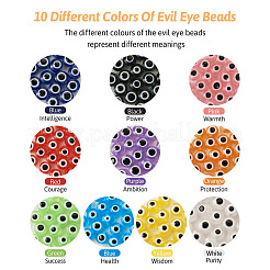 DIY Evil Eye Bracelet Making Kit&nbsp;DIY-TA0004-42