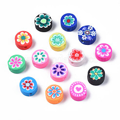 Handmade Polymer Clay Bead Strands&nbsp;CLAY-N006-78