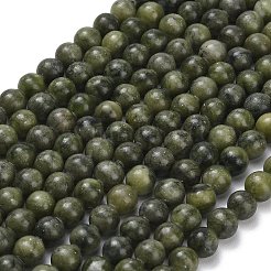 Natural Chinese Jade/Southern Jade Beads Strands&nbsp;G-P626-8mm-01