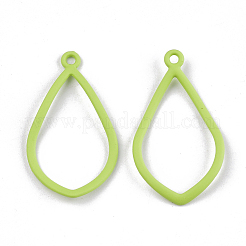 Spray Painted Alloy Open Back Bezel Pendants&nbsp;PALLOY-S131-03C
