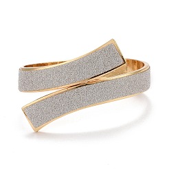 Sparkling Alloy Wrap Cuff Bangle&nbsp;LS-BJEW-K223-09LG