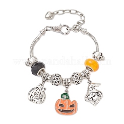 Halloween Alloy Enamel Charm Bracelets&nbsp;BJEW-JB12008