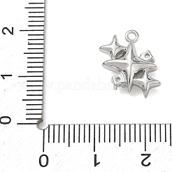 Brass Micro Pave Clear Cubic Zirconia Charms&nbsp;CU-CBACBD7-05P