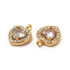 PVD Vacuum Plating 304 Stainless Steel Cubic Zirconia Pendants&nbsp;STAS-A076-02G