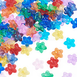 90Pcs 9 Colors Transparent Glass Beads&nbsp;GLAA-TA0004-42