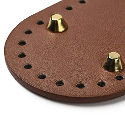 PU Leather Oval Long Bottom for Knitting Bag&nbsp;DIY-K079-01A