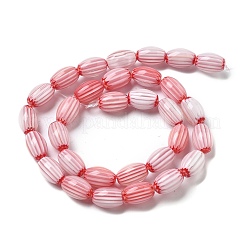Handmade Millefiori Lampwork Beads Strands&nbsp;LAMP-F035-12E