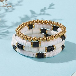 4Pcs Bohemian Stackable Beaded Stretch Bracelets Set&nbsp;BJEW-JB05883