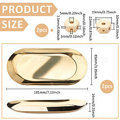 2Pcs Hexagon Brass Incense Burner Holder&nbsp;AJEW-ME0004-08