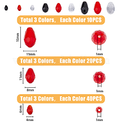 210Pcs 9 Style Glass Beads&nbsp;GLAA-HY0001-17