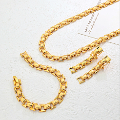 Alloy Chain Bracelets & Earrings & Necklaces Sets for Women&nbsp;KD3206
