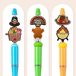 12Pcs 12 Styles Thanksgiving Silicone Beads&nbsp;SIL-FS0001-37