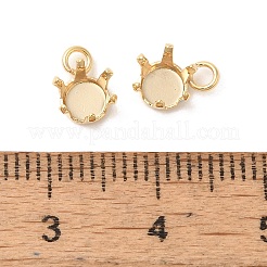 Ion Plating(IP) 304 Stainless Steel Charms Rhinestone Claw Settings&nbsp;STAS-U025-02B-G