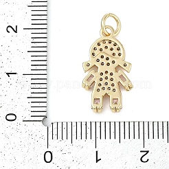 Rack Plating Brass Micro Pave Cubic Zirconia Pendants&nbsp;KK-H509-39G-01