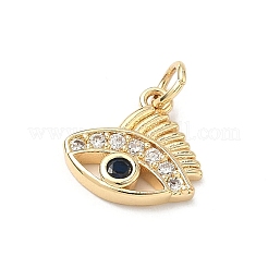 Brass Micro Pave Cubic Zirconia Pendants&nbsp;KK-H255-15A-G