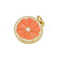 Brass Enamel Pendants&nbsp;KK-H072-14G-02