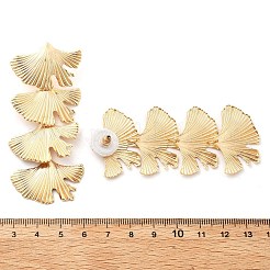 Alloy Dangle Stud Earrings&nbsp;LS-EJEW-B136-02KCG-01